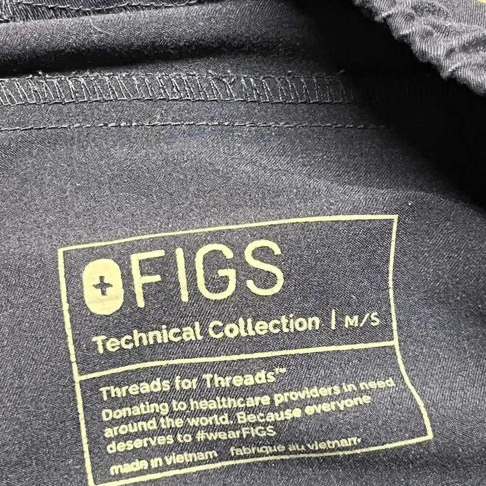FIGS Tansen Jogger Scrub Pants Mens Medium Blue Technical Collection